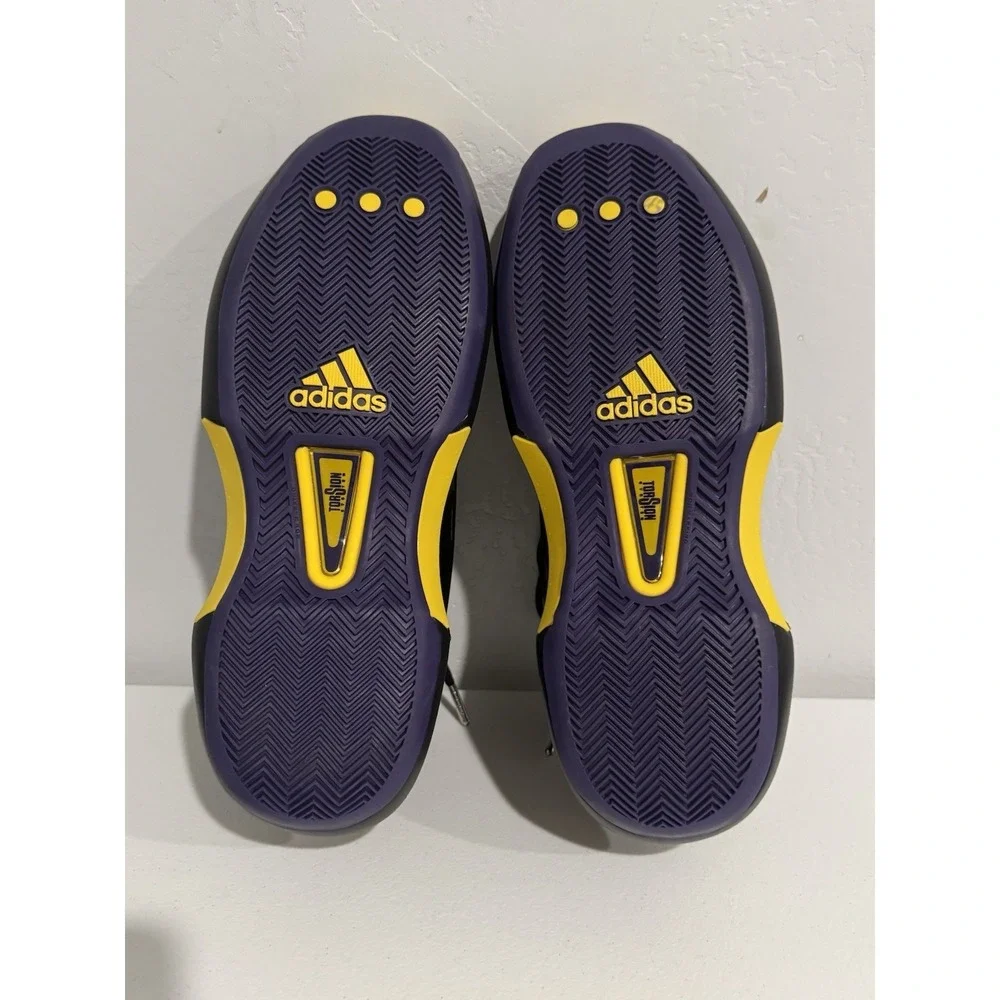 Adidas Crazy 1 Kobe Bryant Black Yellow Basketball Shoes FZ6208 Mens 10.5